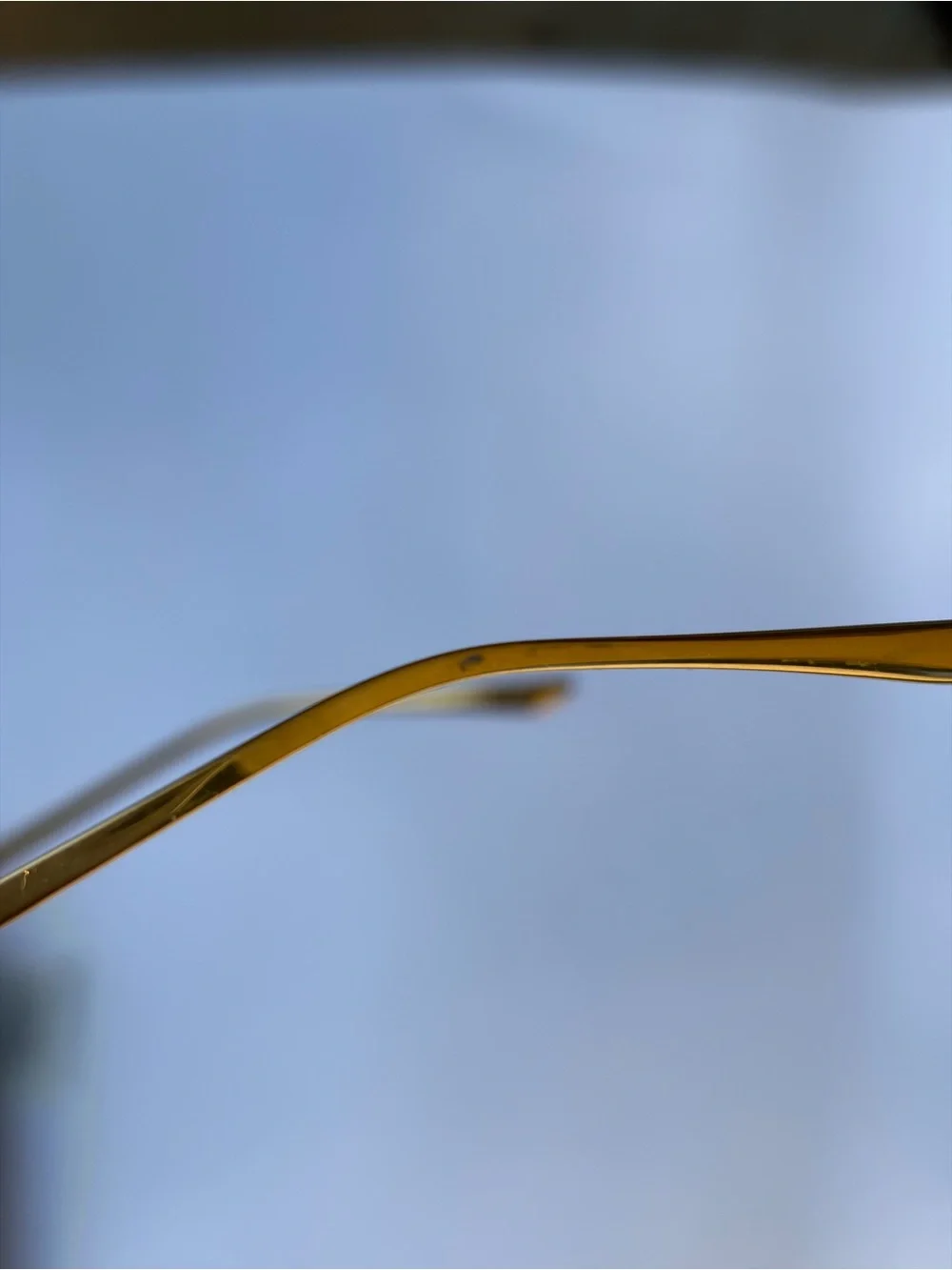 Leisure Society “Antibes” Eyeglass Frame in 24K gold plate over titanium